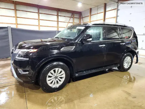 JN8AY2AD8R9709878 — 2024 Nissan Armada, Задняя часть, фото до ремонта