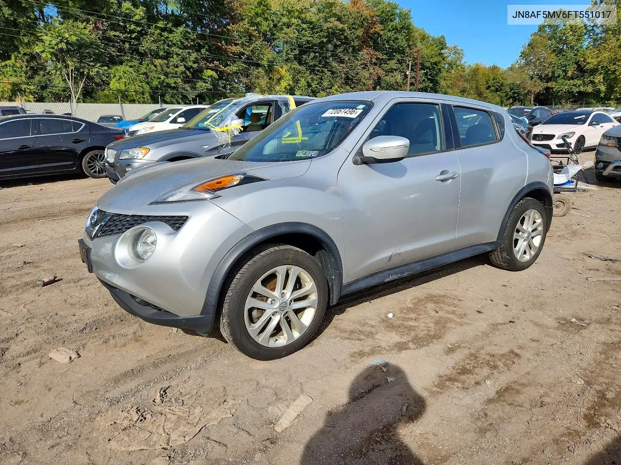 2015 Nissan Juke S VIN JN8AF5MV6FT551017 фото 1