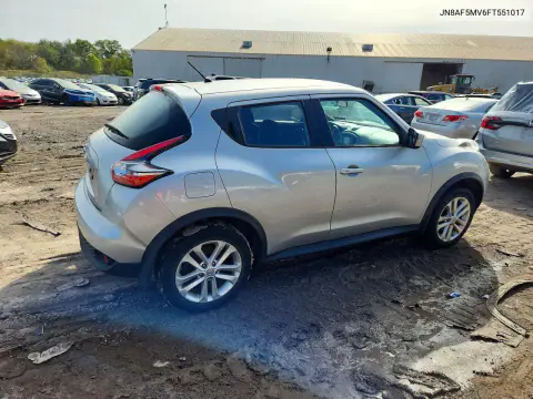 2015 Nissan Juke S VIN JN8AF5MV6FT551017 фото 3