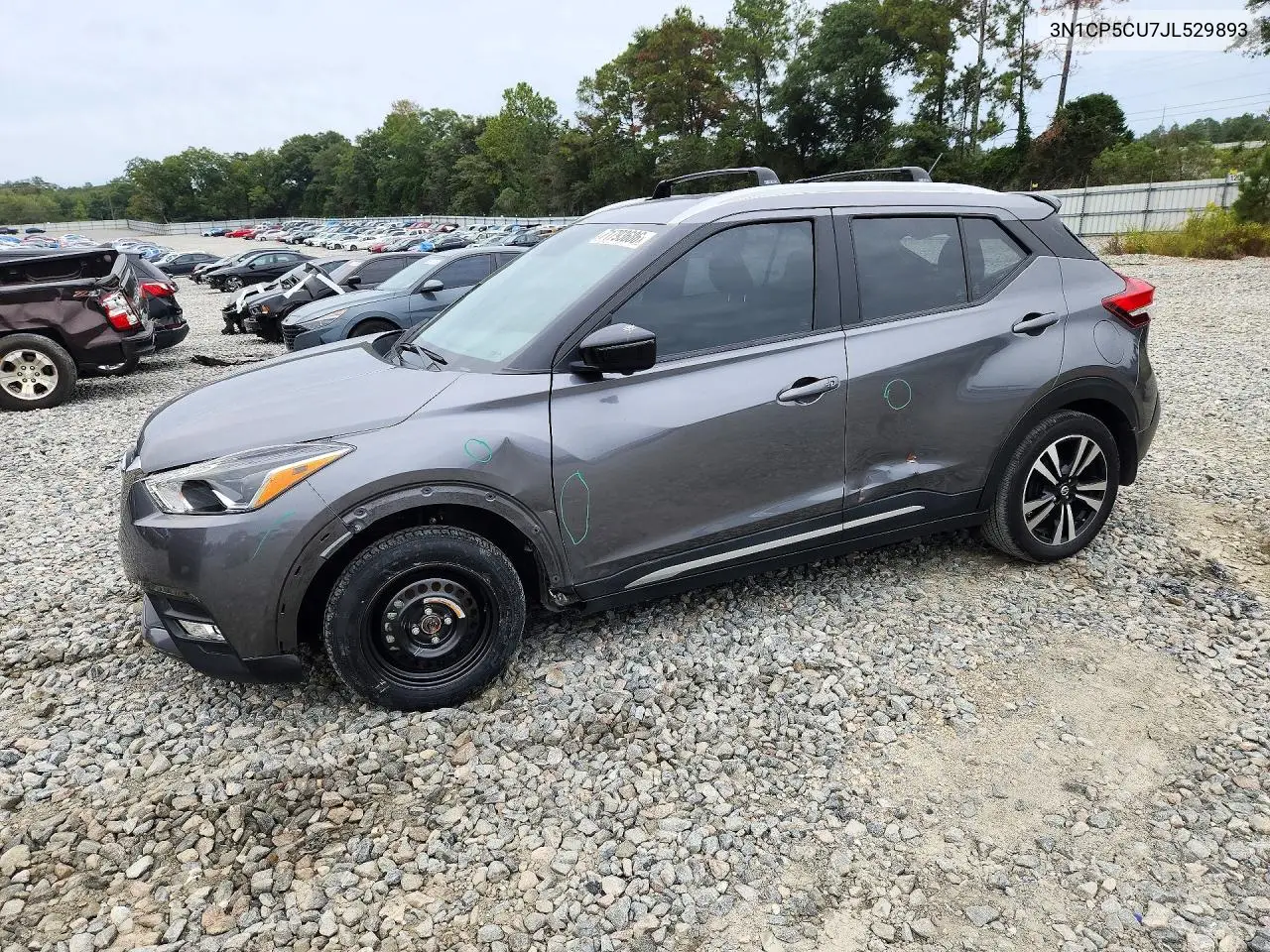 2018 Nissan Kicks Sr VIN 3N1CP5CU7JL529893 фото 1