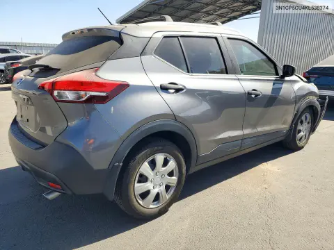 2019 Nissan Kicks S VIN 3N1CP5CU4KL538374 фото 3
