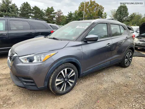 2019 Nissan Kicks Sv VIN 3N1CP5CU9KL529153 фото 1