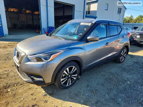 3N1CP5CV5LL494914 — 2020 Nissan Kicks, Сторона, фото до ремонта