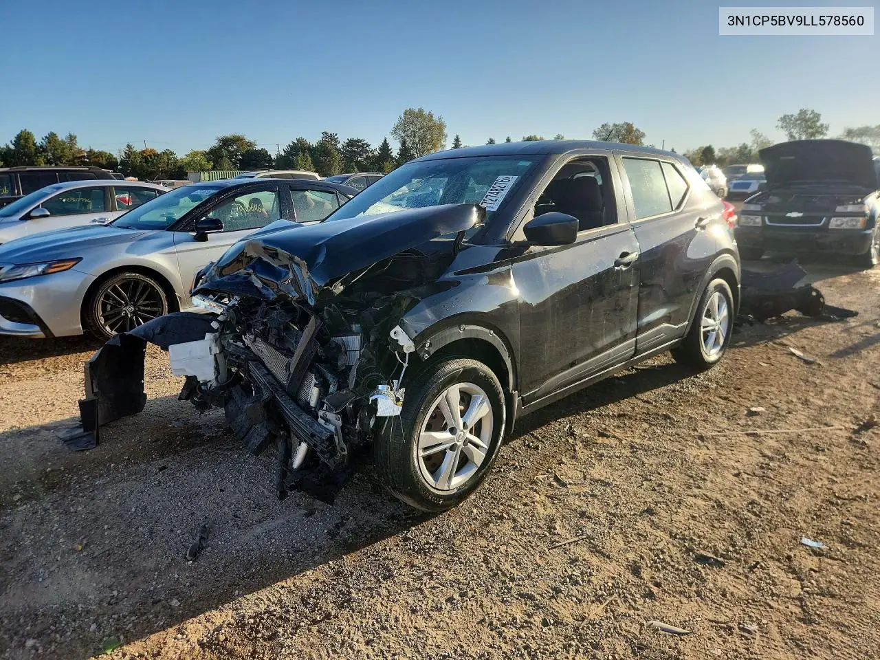 2020 Nissan Kicks S VIN 3N1CP5BV9LL578560 фото 1