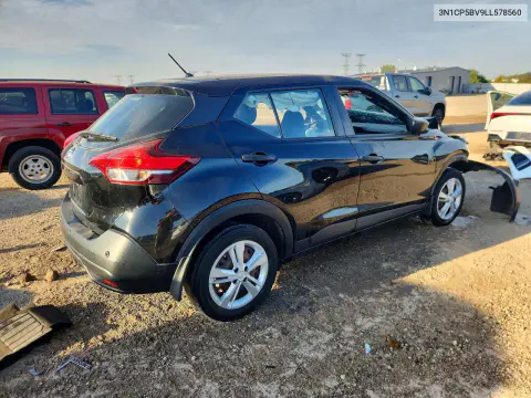 2020 Nissan Kicks S VIN 3N1CP5BV9LL578560 фото 3