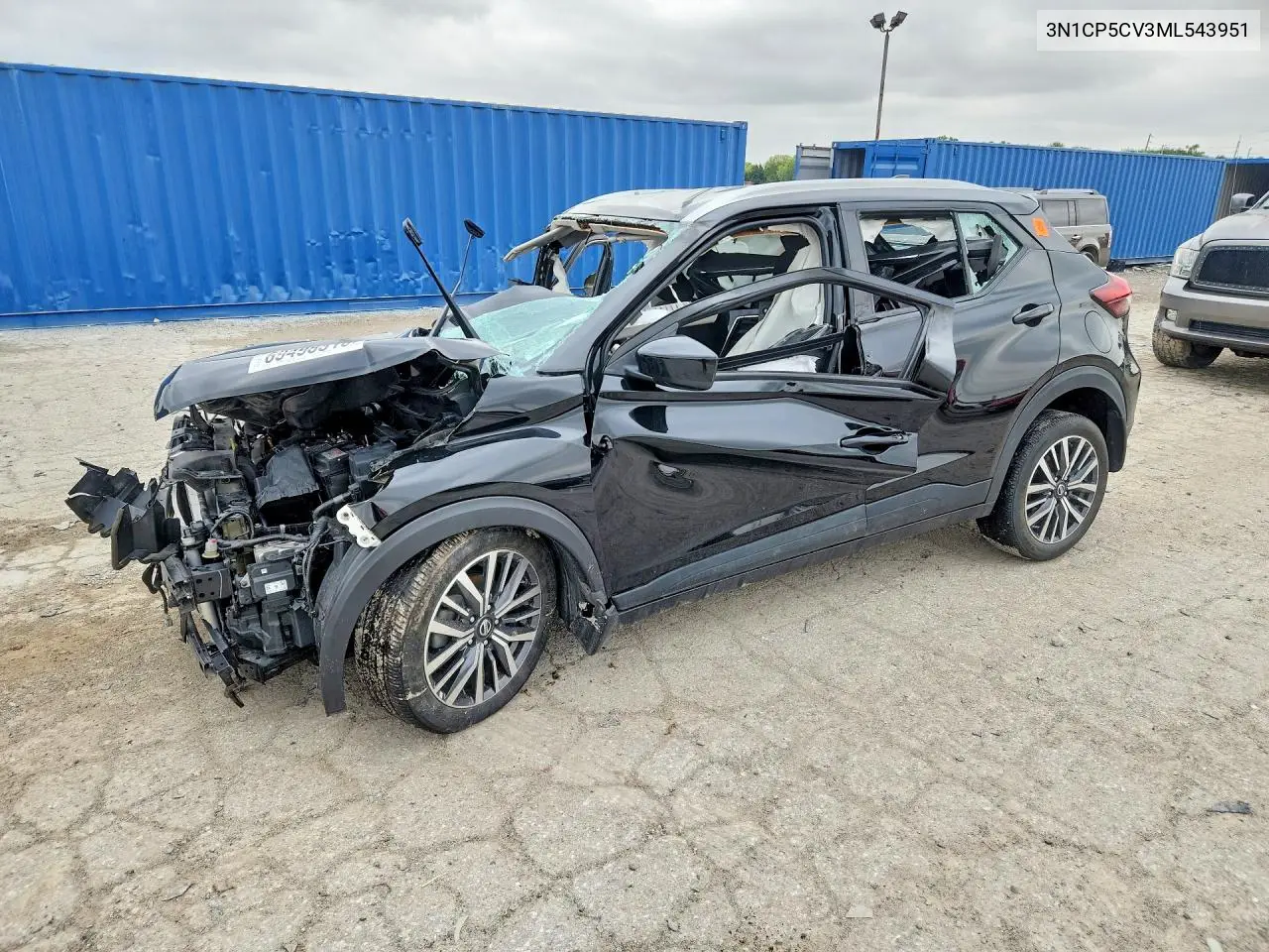 3N1CP5CV3ML543951 Nissan Kicks 2021 — повреждение Повреждения со всех сторон, фото до ремонта