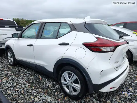 2021 Nissan Kicks S VIN 3N1CP5BV0ML503585 фото 2