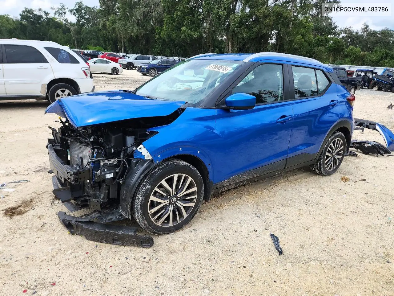 2021 Nissan Kicks Sv VIN 3N1CP5CV9ML483786 фото 1