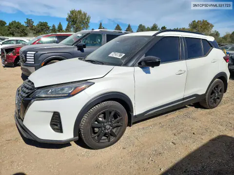3N1CP5DV9ML531723 — 2021 Nissan Kicks, Передняя часть, фото до ремонта