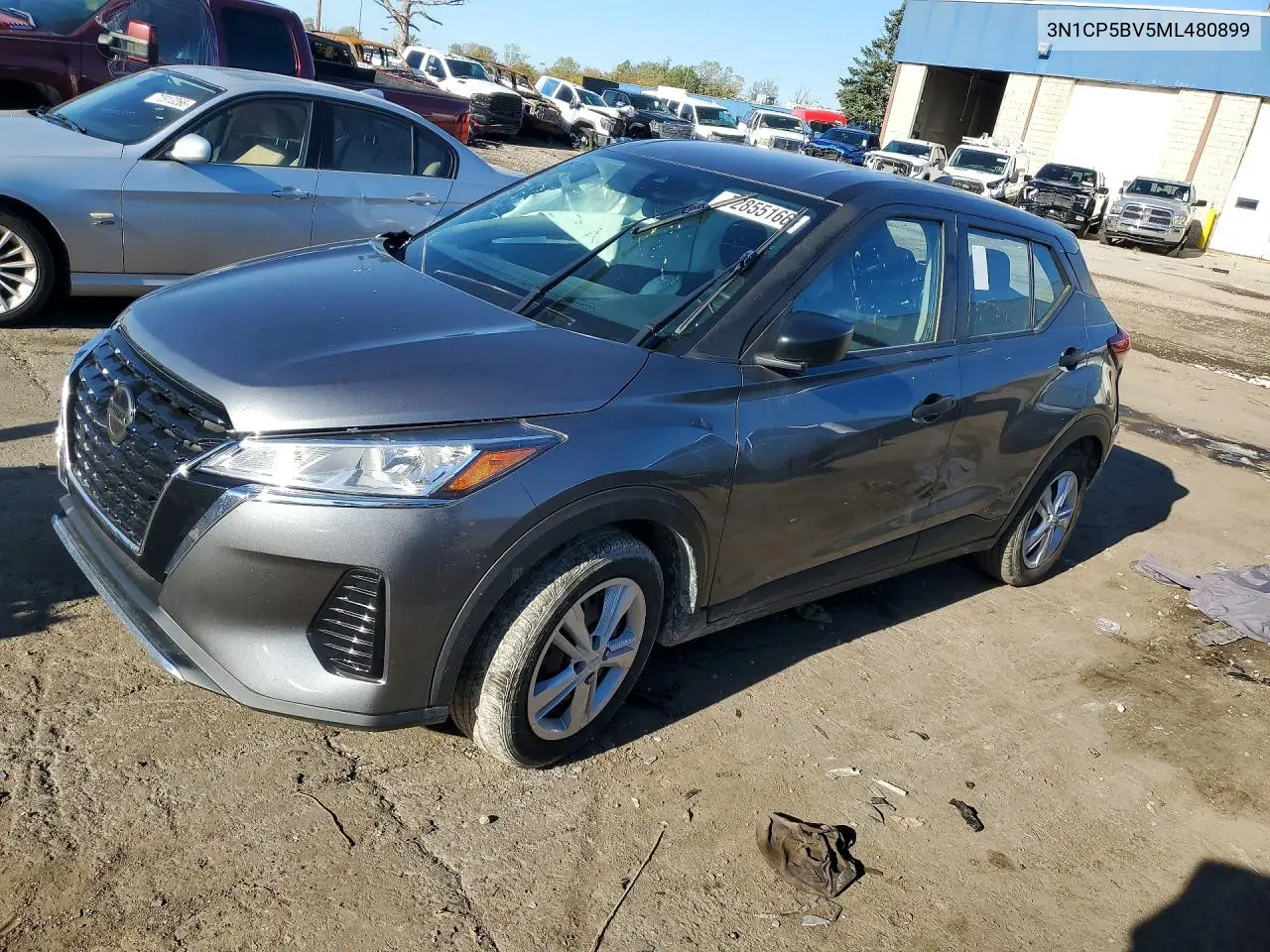 2021 Nissan Kicks S VIN 3N1CP5BV5ML480899 фото 1