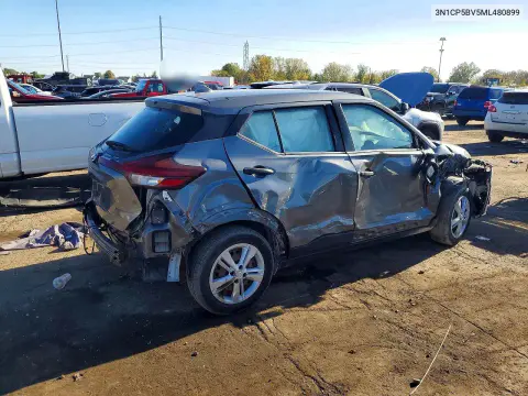 2021 Nissan Kicks S VIN 3N1CP5BV5ML480899 фото 3