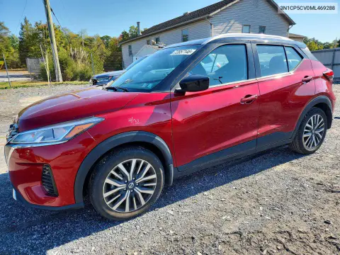2021 Nissan Kicks Sv VIN 3N1CP5CV0ML469288 фото 1