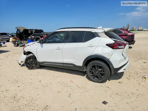 2022 Nissan Kicks Sr VIN 3N1CP5DV7NL497475 фото 2