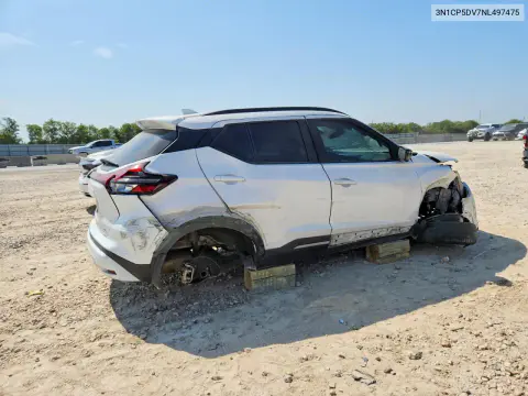 2022 Nissan Kicks Sr VIN 3N1CP5DV7NL497475 фото 3