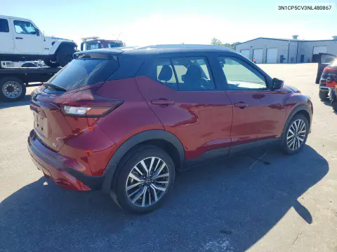 2022 Nissan Kicks Sv VIN 3N1CP5CV3NL480867 фото 3