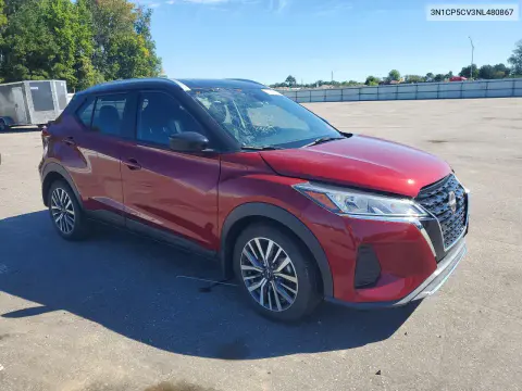 2022 Nissan Kicks Sv VIN 3N1CP5CV3NL480867 фото 4