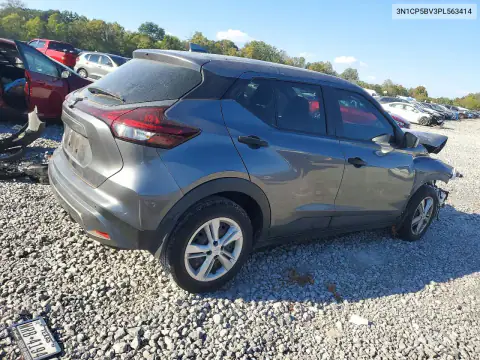 3N1CP5BV3PL563414 — 2023 Nissan Kicks, фото 3 с аукциона Copart, Передняя часть