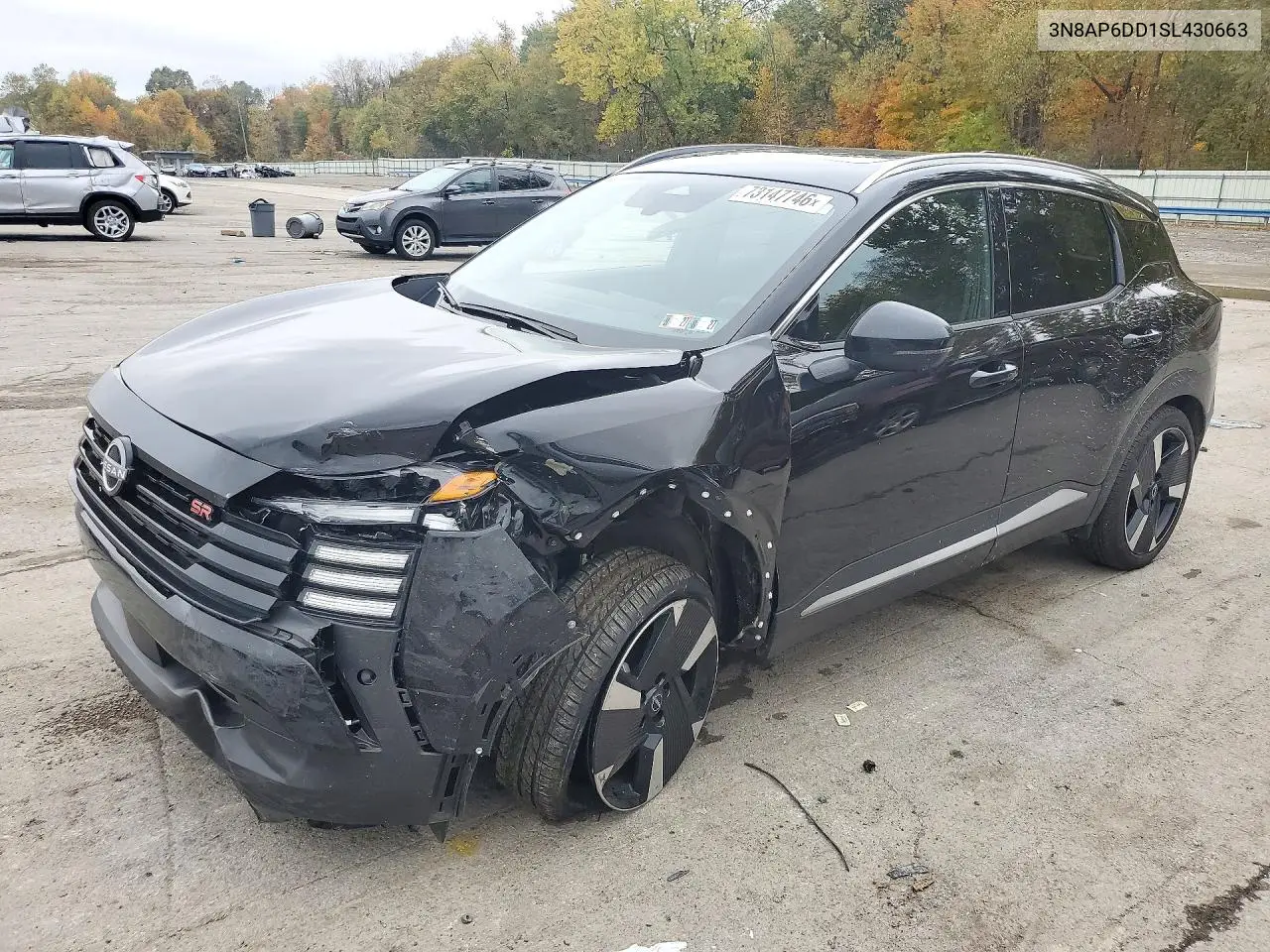3N8AP6DD1SL430663 Nissan Kicks 2025 — повреждение Передняя часть, фото до ремонта