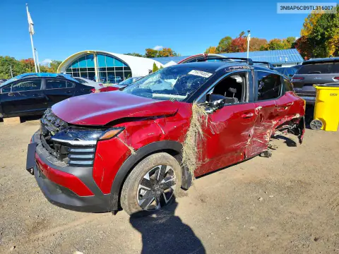 2026 Nissan Kicks Sv VIN 3N8AP6CB9TL316007 фото 1