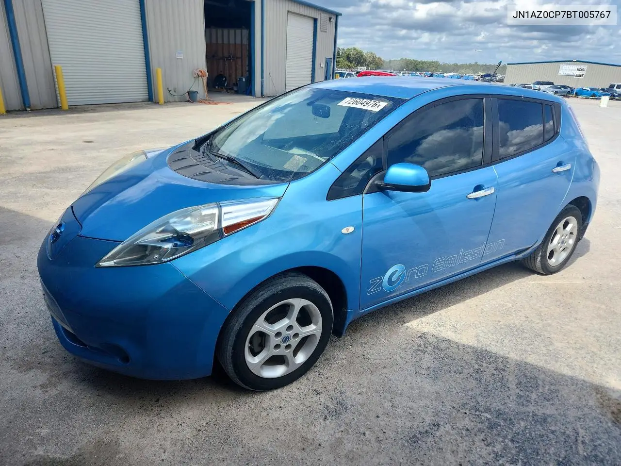 2011 Nissan Leaf Sv VIN JN1AZ0CP7BT005767 фото 1