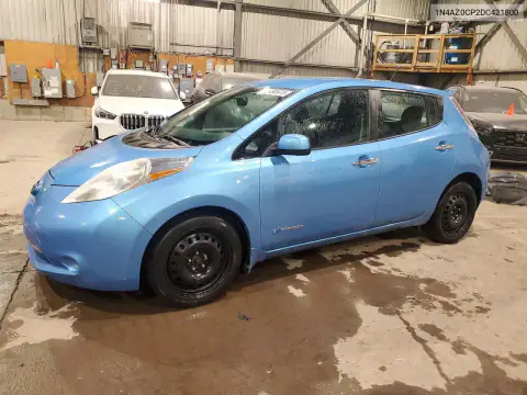 1N4AZ0CP2DC421800 — 2013 Nissan Leaf, Передняя часть, фото до ремонта