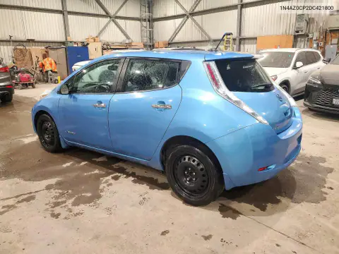 1N4AZ0CP2DC421800 — 2013 Nissan Leaf, фото 2 с аукциона Copart, Передняя часть