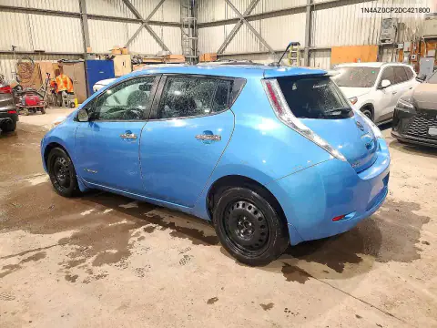 1N4AZ0CP2DC421800 — 2013 Nissan Leaf, фото 3 с аукциона Copart, Передняя часть