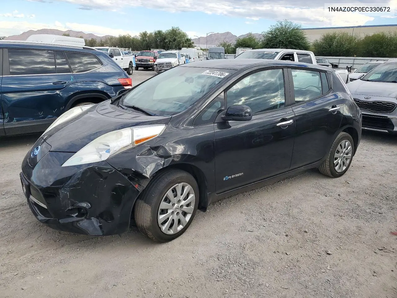 2014 Nissan Leaf S VIN 1N4AZ0CP0EC330672 фото 1