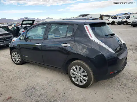 2014 Nissan Leaf S VIN 1N4AZ0CP0EC330672 фото 2