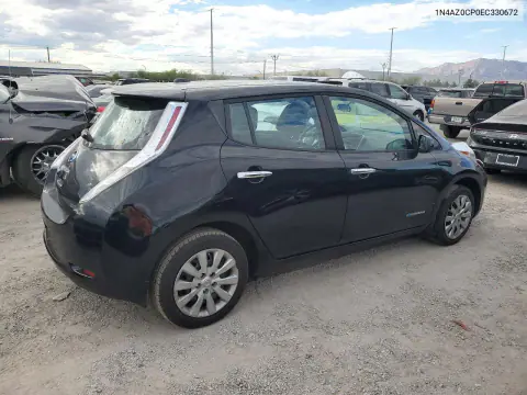 2014 Nissan Leaf S VIN 1N4AZ0CP0EC330672 фото 3