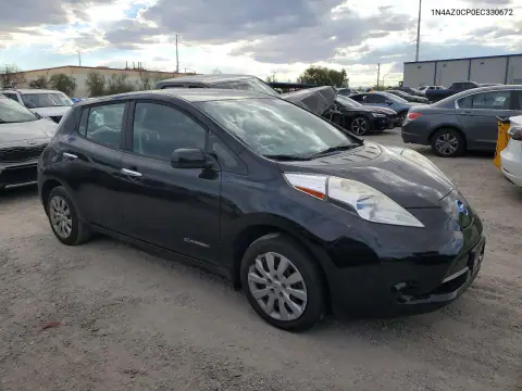 2014 Nissan Leaf S VIN 1N4AZ0CP0EC330672 фото 4
