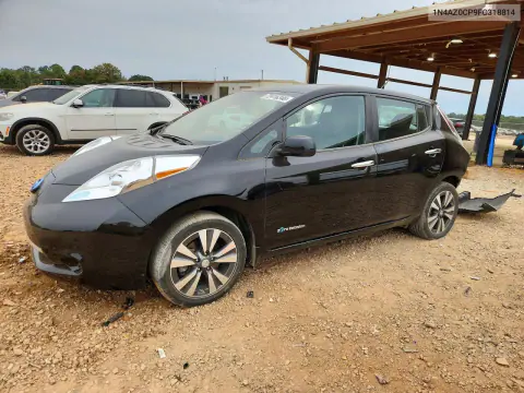 1N4AZ0CP9FC318814 — 2015 Nissan Leaf, Задняя часть, фото до ремонта