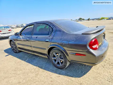 2000 Nissan Maxima Gxe VIN JN1CA31A0YT016313 фото 2