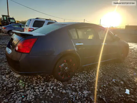 2007 Nissan Maxima 3.5 Se VIN 1N4BA41E07C810184 фото 3
