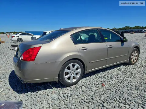 2008 Nissan Maxima 3.5 Se VIN 1N4BA41E48C811789 фото 3