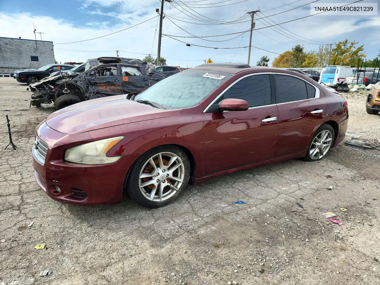 2009 Nissan Maxima 3.5 S VIN 1N4AA51E49C821239 фото 1
