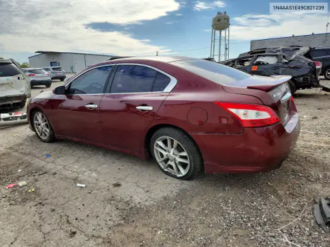 2009 Nissan Maxima 3.5 S VIN 1N4AA51E49C821239 фото 2