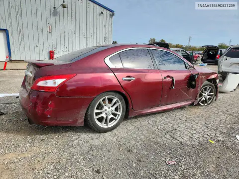 2009 Nissan Maxima 3.5 S VIN 1N4AA51E49C821239 фото 3