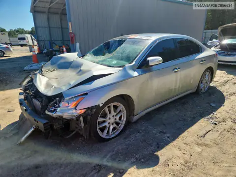 1N4AA5APXBC856634 — 2011 Nissan Maxima, Передняя часть, фото до ремонта