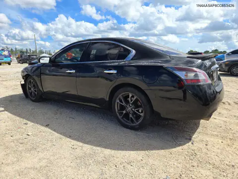 2012 Nissan Maxima 3.5 S VIN 1N4AA5AP8CC853426 фото 2