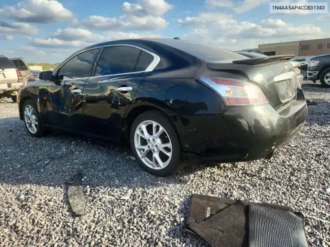 2012 Nissan Maxima 3.5 S VIN 1N4AA5AP4CC831343 фото 2