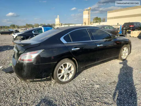 2012 Nissan Maxima 3.5 S VIN 1N4AA5AP4CC831343 фото 3