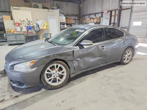 1N4AA5AP3EC915639 — 2014 Nissan Maxima, Передняя часть, фото до ремонта