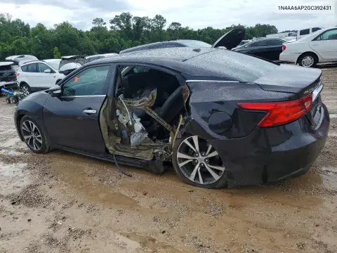 2016 Nissan Maxima Platinum VIN 1N4AA6AP2GC392431 фото 2
