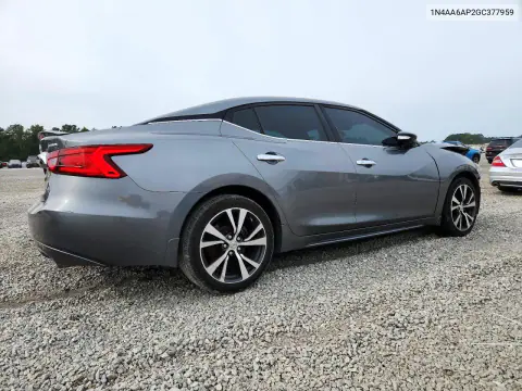 2016 Nissan Maxima Platinum VIN 1N4AA6AP2GC377959 фото 3