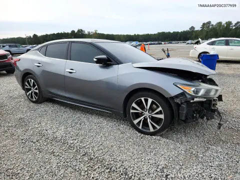 2016 Nissan Maxima Platinum VIN 1N4AA6AP2GC377959 фото 4