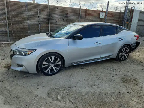 1N4AA6AP3GC446934 — 2016 Nissan Maxima, Задняя часть, фото до ремонта