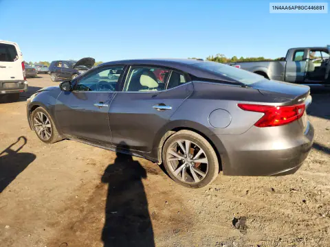 2016 Nissan Maxima 3.5 S VIN 1N4AA6AP8GC446881 фото 2