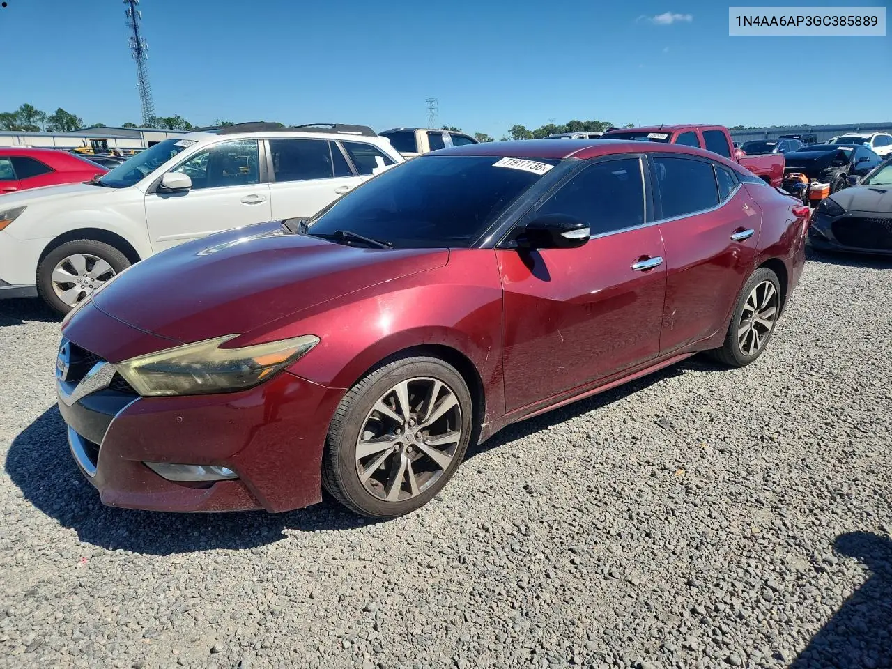 2016 Nissan Maxima 3.5 Sv VIN 1N4AA6AP3GC385889 фото 1