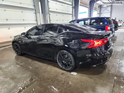 1N4AA6AP6GC398829 — 2016 Nissan Maxima, фото 2 с аукциона Copart, Передняя часть